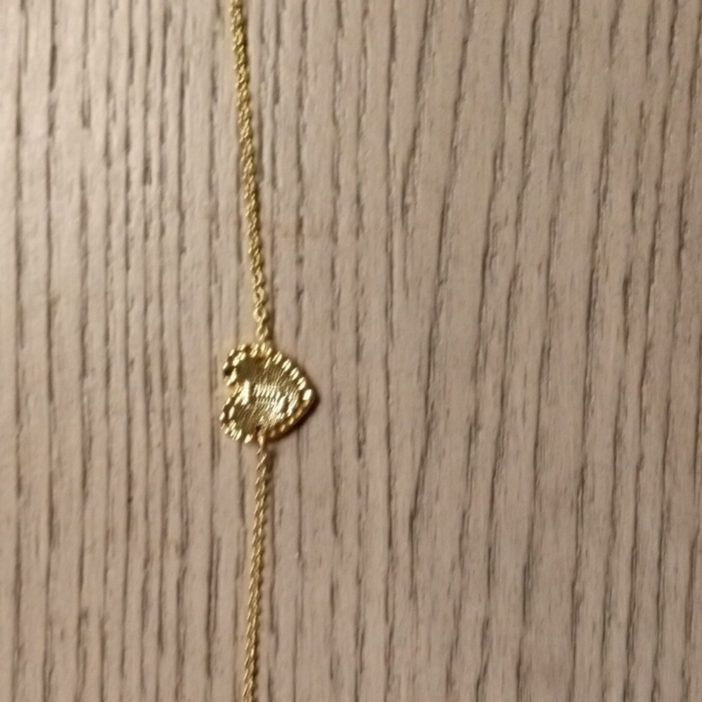 J letter gold enamel bracelet new